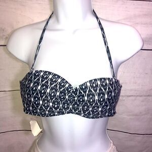 New! Live Love Dream Bandeau Bikini Top-Size XS